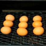 Smoked hard boiled eggs