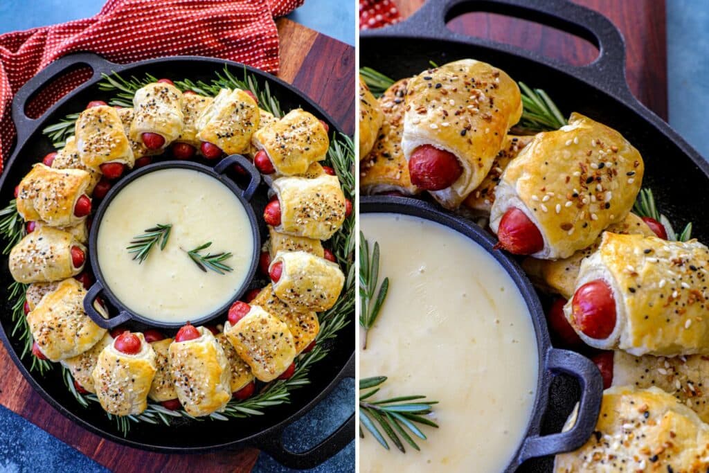 What to serve with pigs in a blanket wreath