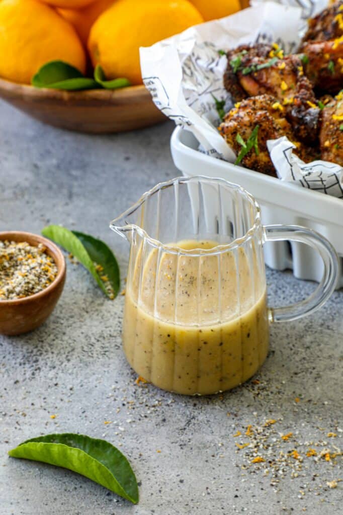 lemon butter sauce for grilled lemon pepper wings