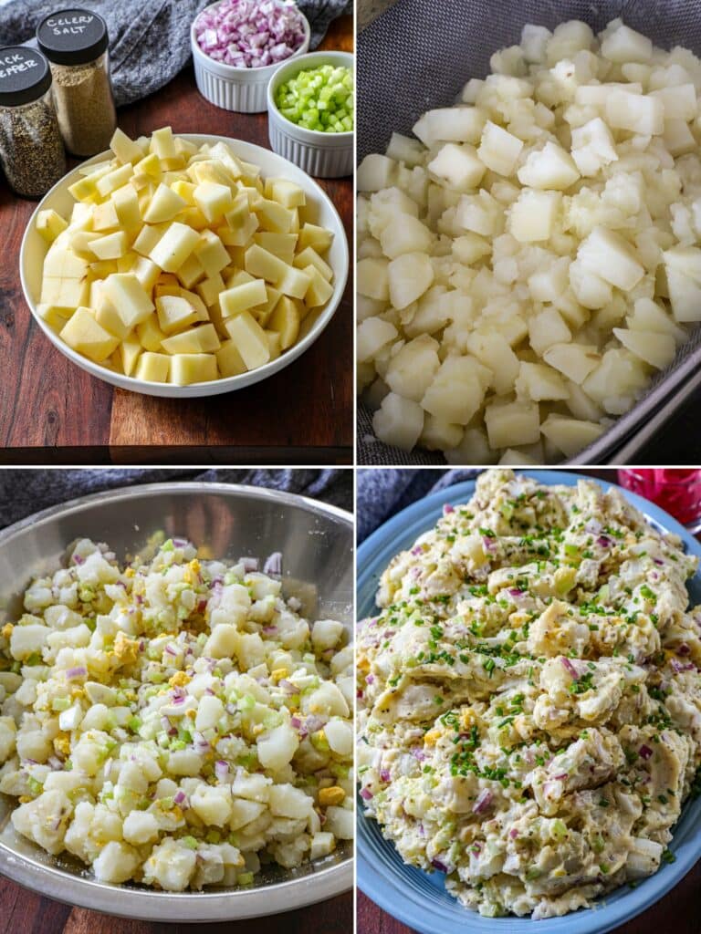 steps for making Traditional Deli Potato Salad Recipe in step by step photos. 