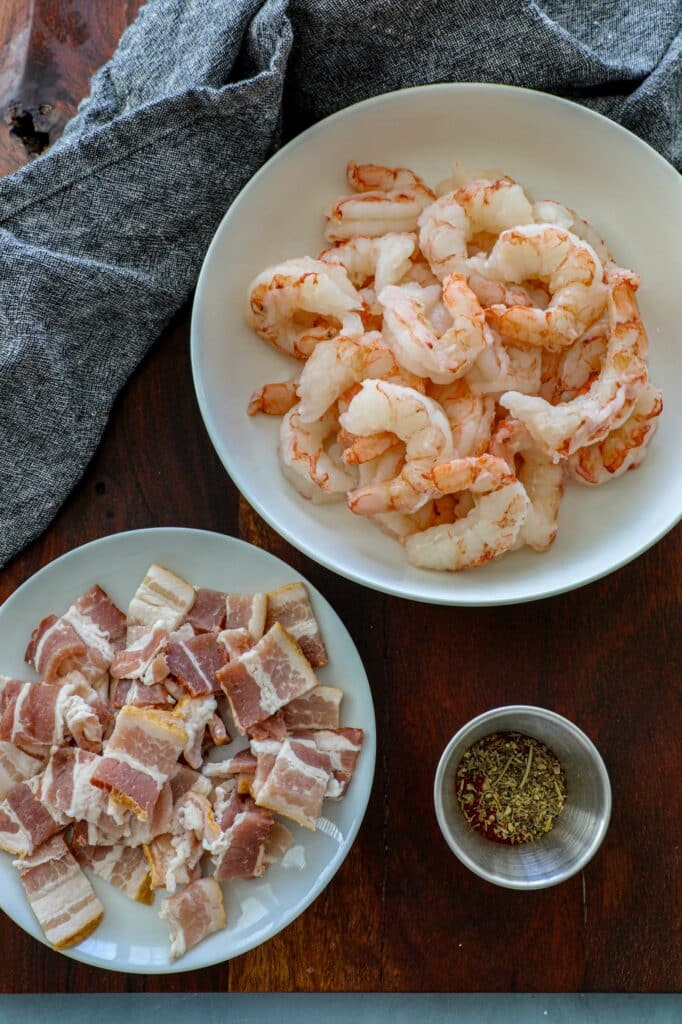 Cajun Shrimp and Grits Recipe ingredients 