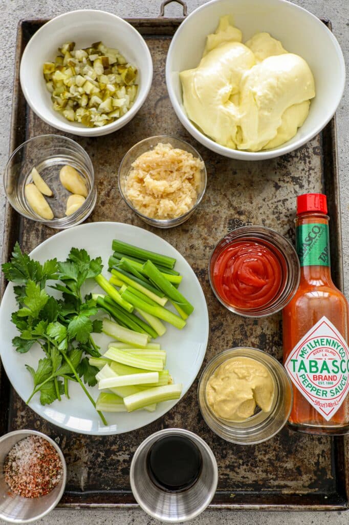 Creole Remoulade Sauce Recipe ingredients