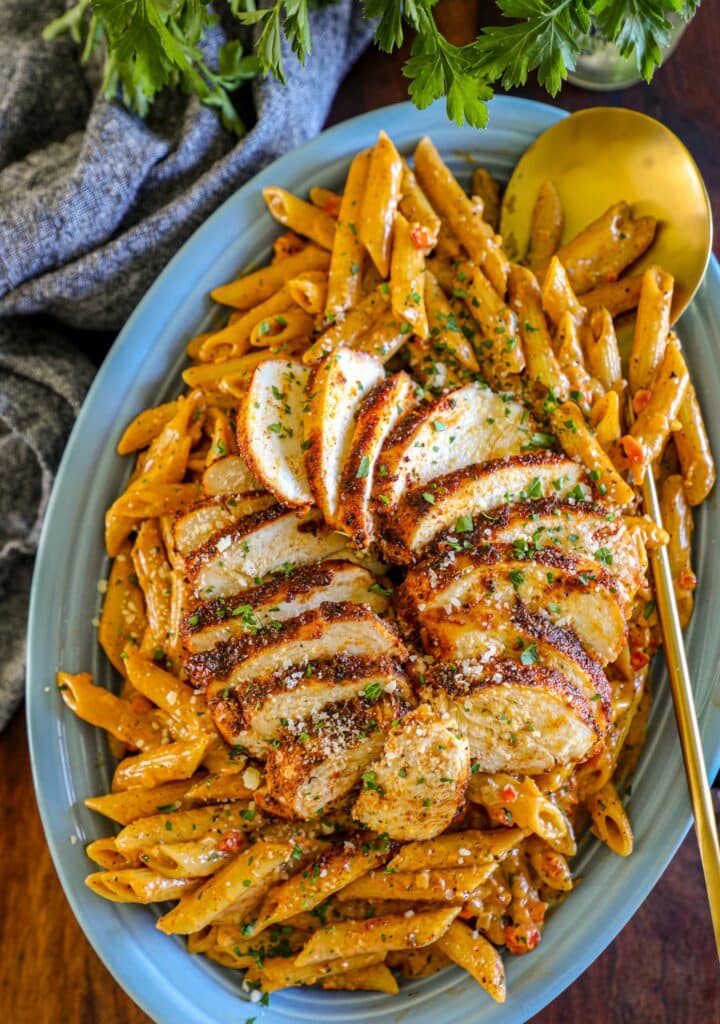 Blackened Chicken Alfredo Pasta Recipe