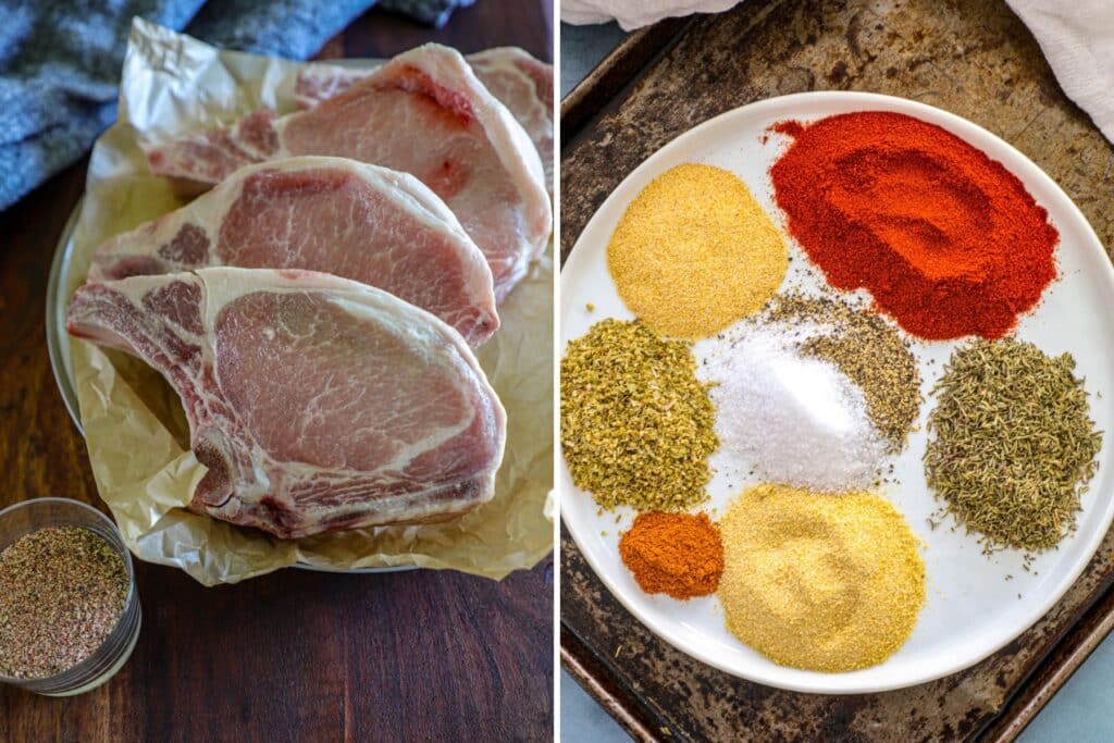 Blackened Pork Chops Recipe ingredients