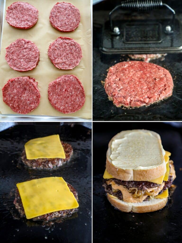 Steps for making Smashburger Patty Melt (with Sauce)