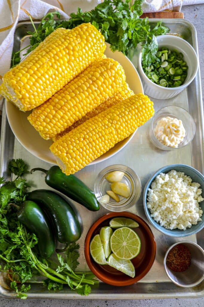 Grilled Esquites Recipe ingredients 