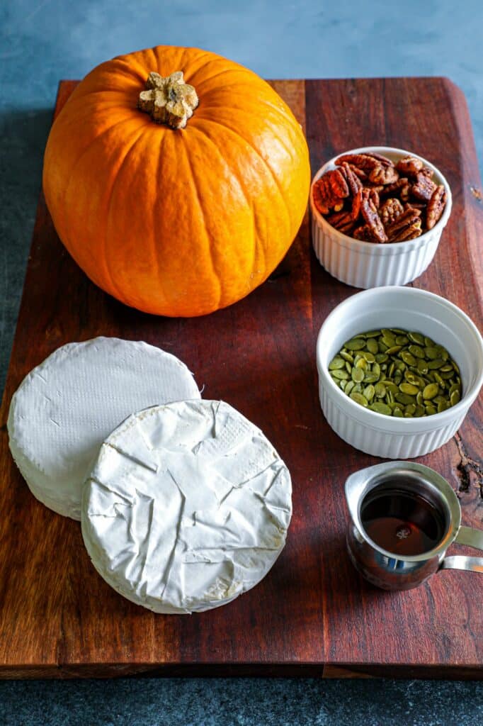 Pumpkin Baked Brie ingredients