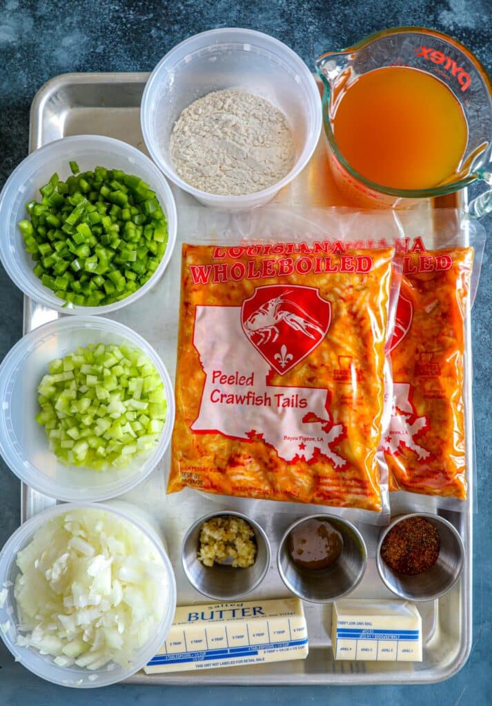 Cajun Crawfish Étouffée Recipe ingredients 