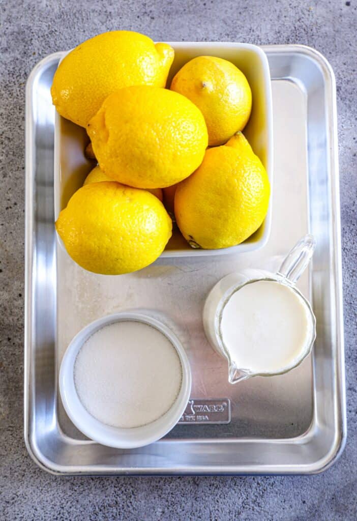 Lemon Posset Recipe ingredients 