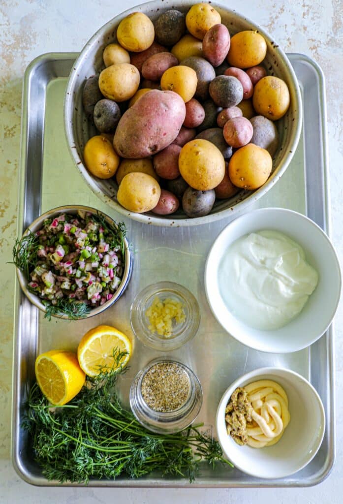 Crispy Potato Salad Recipe ingredients 