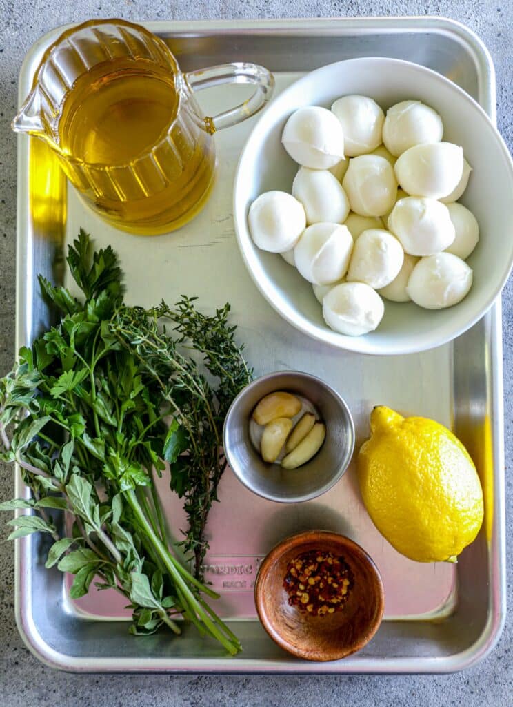 Marinated Mozzarella Ball ingredients 
