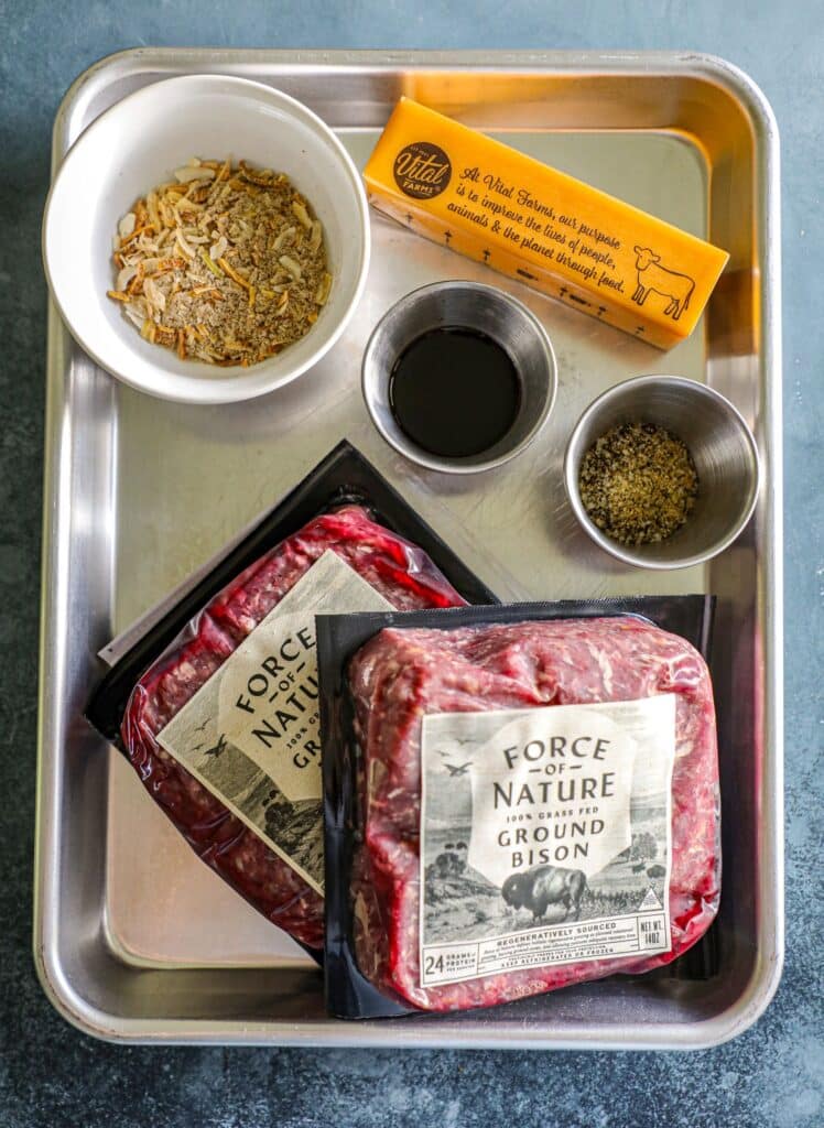 Bison Burger ingredients 