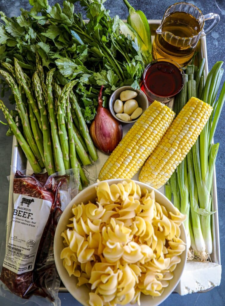 Chimichurri Pasta Salad Recipe ingredients 
