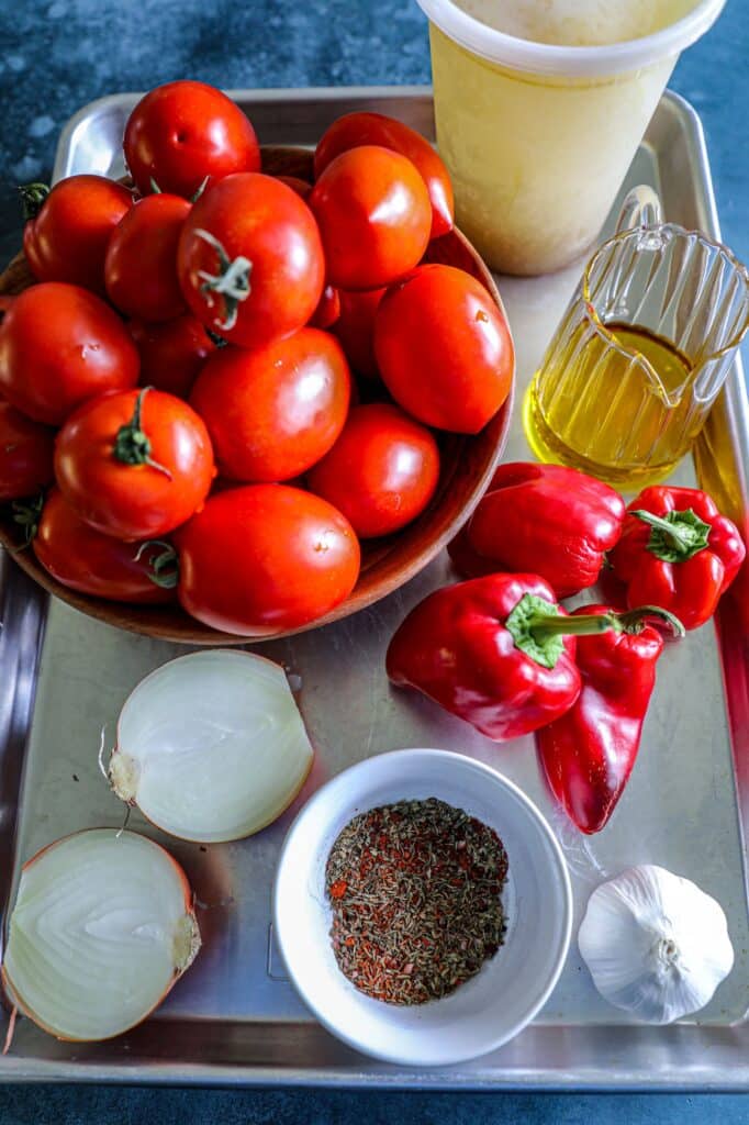 Roasted Red Pepper Tomato Soup ingredients 
