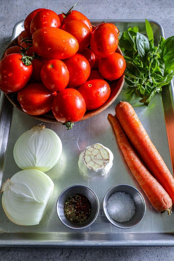 Roasted Tomato Pasta Sauce Recipe ingredients 