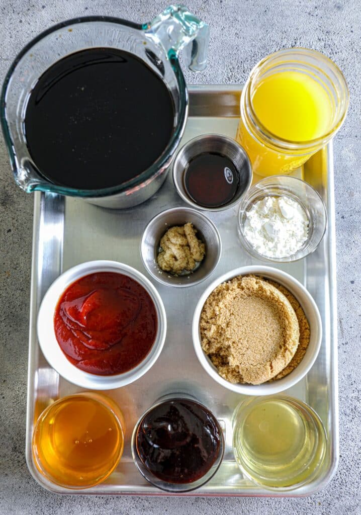 Teriyaki BBQ Sauce Recipe ingredients 