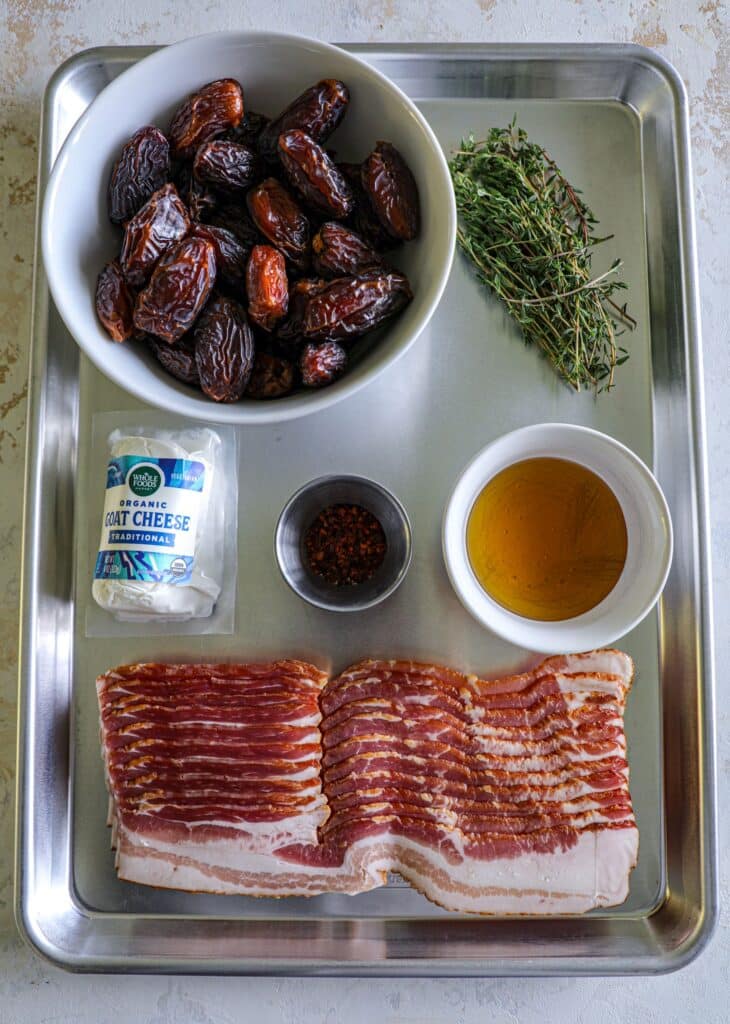 Smoked Bacon Wrapped Dates ingredients 