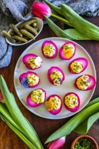 Beet Deviled Eggs Recipe