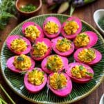 Beet Deviled Eggs Recipe