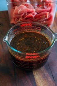 marinade ingredients combined